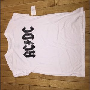 NWT Size medium white ACDC T-shirt from rue 21